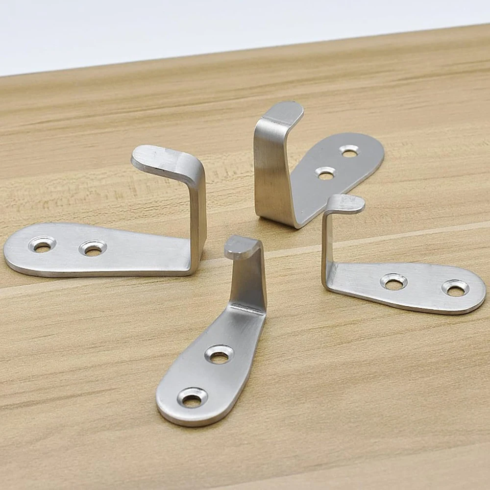 Ganchos de montaje en pared, paquete de 5 ganchos de entrada individuales, ganchos resistentes de acero inoxidable, ganchos de Metal para colgar ropa, chaquetas y batas