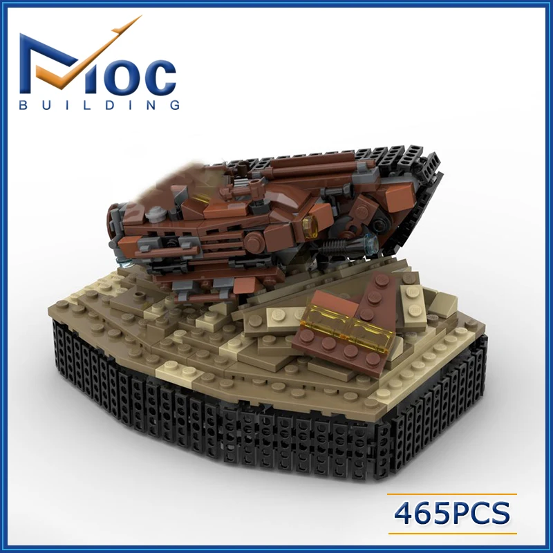 

Movie Serie Building Block MOC Speeder v2 with base and stand Military Model Assembly Bricks Toy For Kid Gift MOC-139560