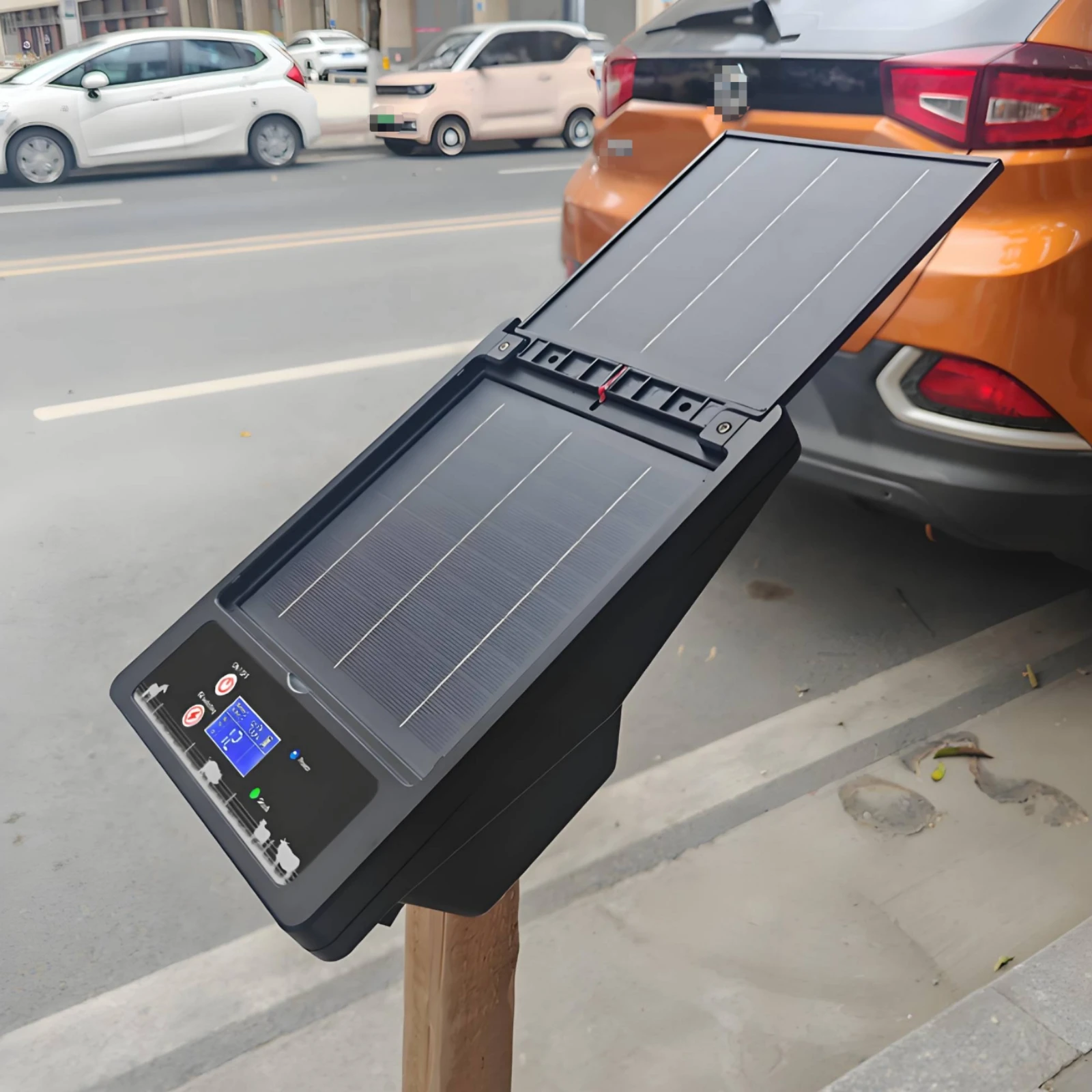 Solar Electric Fence Charger Voltage Adjustment Solar Electric Fence Box Farm Equipment Long Range Low Maintenance for Ranch view 5
