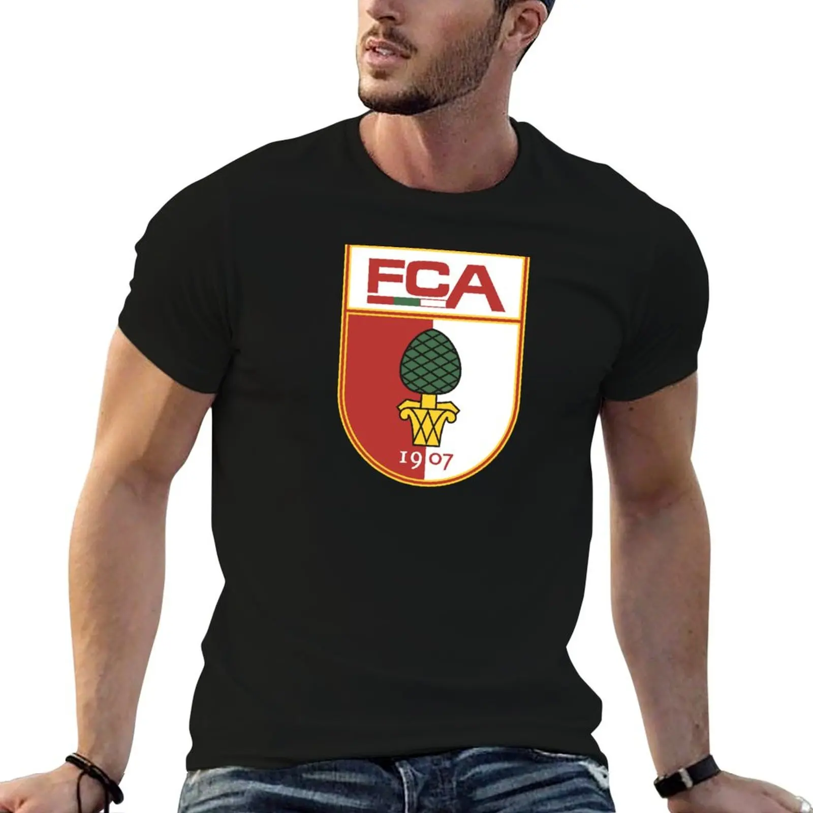 Get Augsburg Style on fc T-Shirt man t shirts cotton cotton t shirts man 100% t shirt custom print T-shirt
