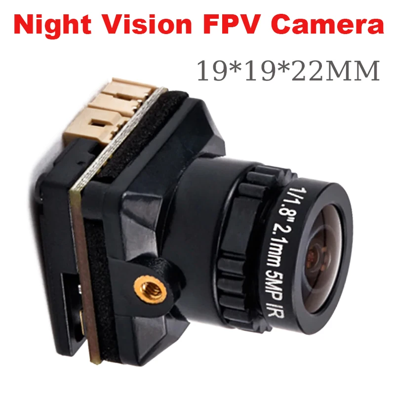 

JINJIEAN Bat 1 Night Vision FPV Camera CNC Housing High Resolution 19*19*22mm For FPV Drone Crossing Aircraft DIY Parts