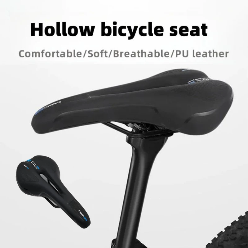 Fahrradsattel, leicht, rutschfest, PU, MTB, Rennrad, Sattel, stoßfest, atmungsaktiv, hohl, Radfahren, Sitzkissen, Fahrradzubehör – Detail 1