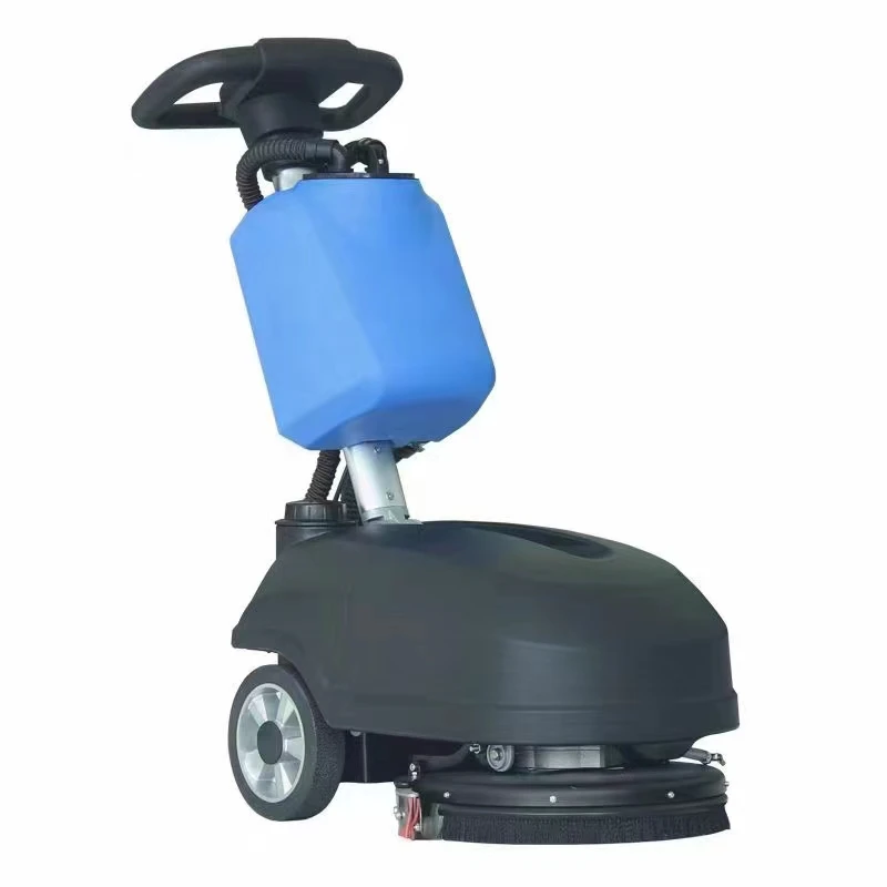 Small folding walk-behind floor scrubber suction tractor vacuum cleaner suitable for office, hotel, hotel, supermarket