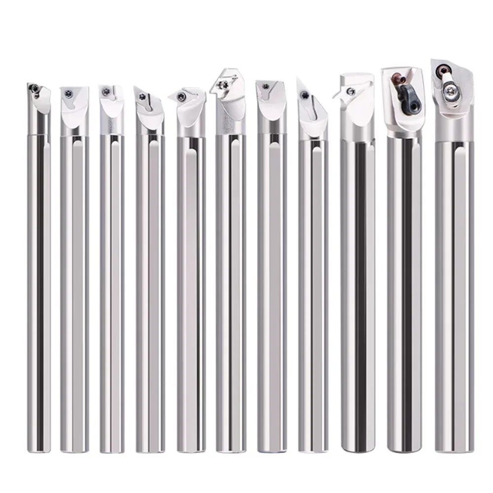 

High Speed Steel 4 5 6 7 8 10mm Anti Vibration Mini Lathe CNC Machine Accessory Support Tool Bit Holder Metal Rod Boring Bar HSS