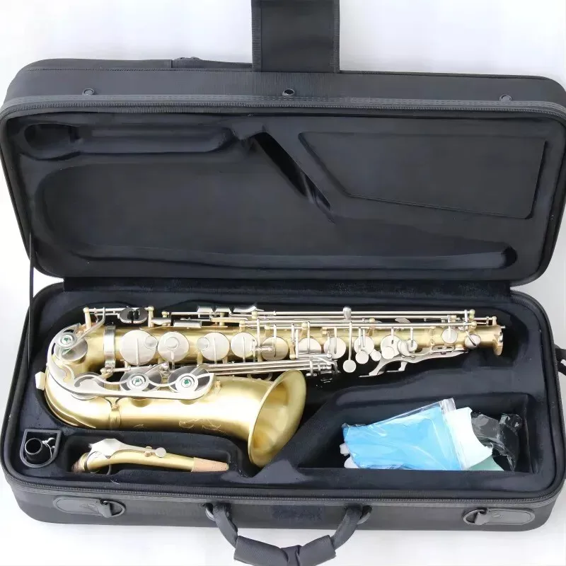 Alto YAS 62 E sax, Silver Musical instrument High Quality Saxophone With Case