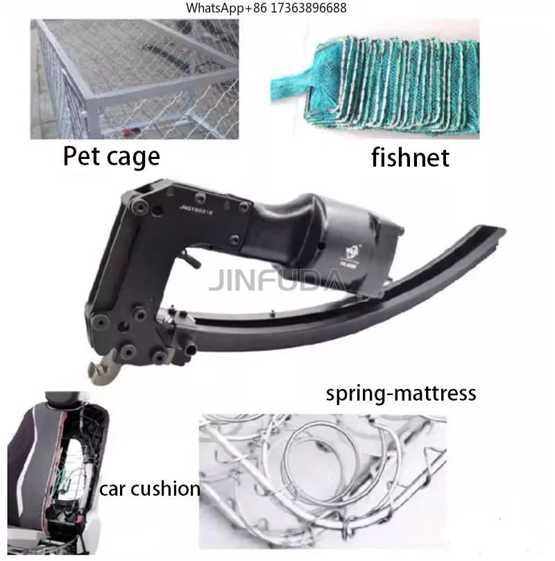 Quick Delivery From Stock Pneumatic C Ring Stapler  Air Nailer Clamping Clipping Staple Hog Ring Tool Nail