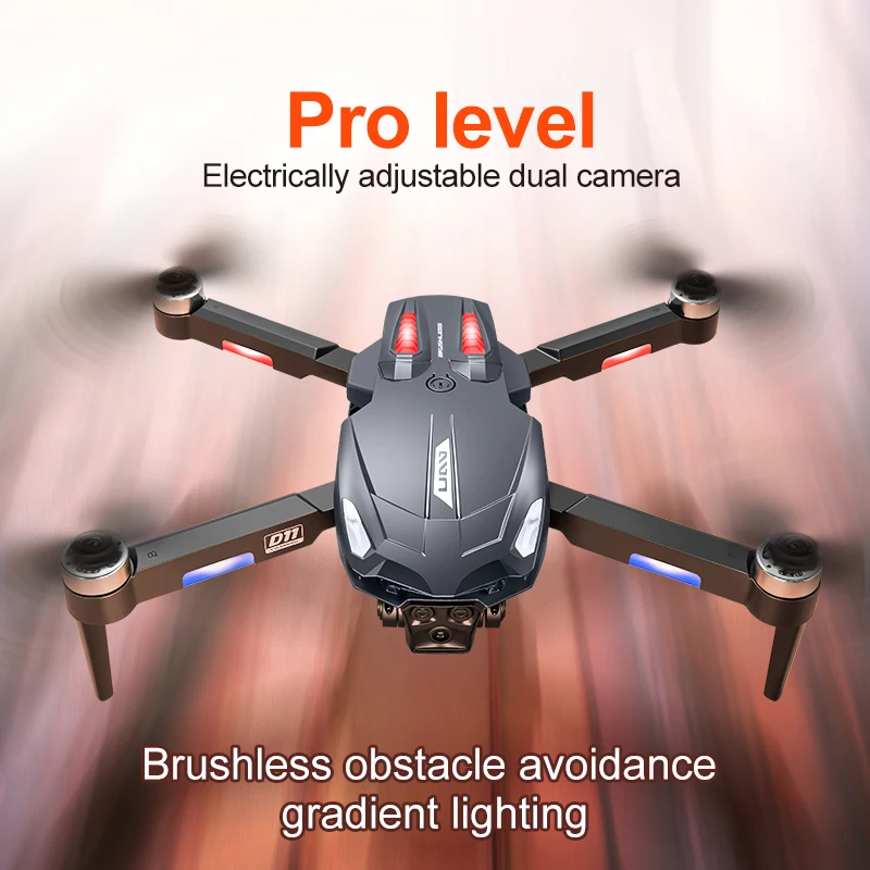 Lenovo D11 Drone 8K Aerial HD Gradient Flowing Light Dual-Camera Omnidirectional Obstacle Avoidance Brushless Motor GPS Drone