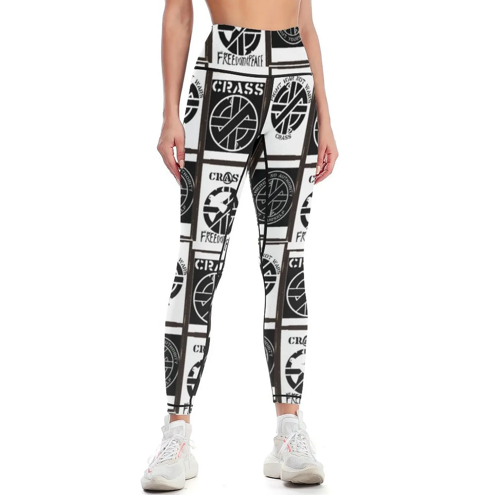 crass collage Leggings sportswear gym leggins push up woman sports shirts gym Womens Leggings