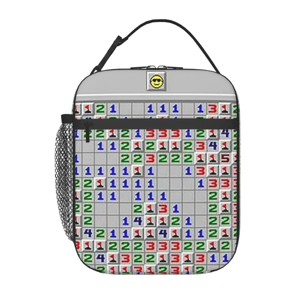 

Сумка-холодильник для обедов с принтом «Minesweeper Fun Game» для женщин и детей, портативная термосумка для еды