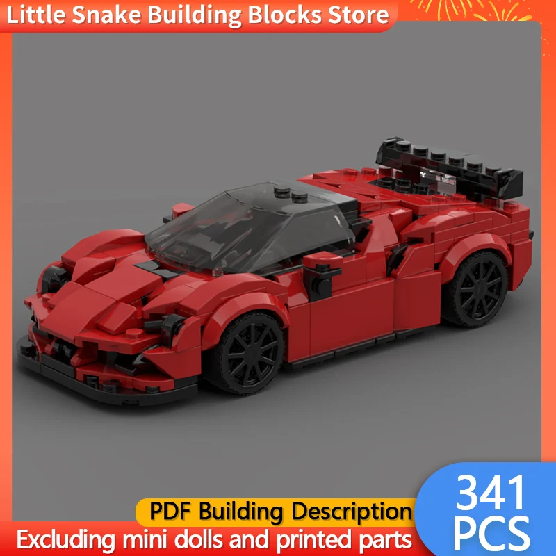 Speed Racing Car Model MOC Building Bricks SF90 Performance Supercar Modular Technology Gifts Holiday Assemble Children Toy Suit