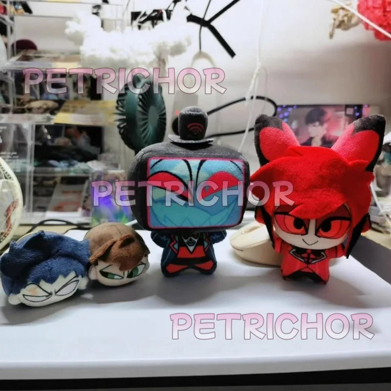 

В наличии новая хлопковая кукла Hazbin Hotel Vox Lucifer, милая 10 см Nunu с принтом Hazbin Hotel, цветочная кукла, подарки