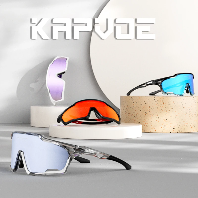 

Kapvoe Sunglasses Cycling Glasses MTB Riding Driving UV400 Running Goggles Woman Bike Bicycle Baseball Eyewear Sports