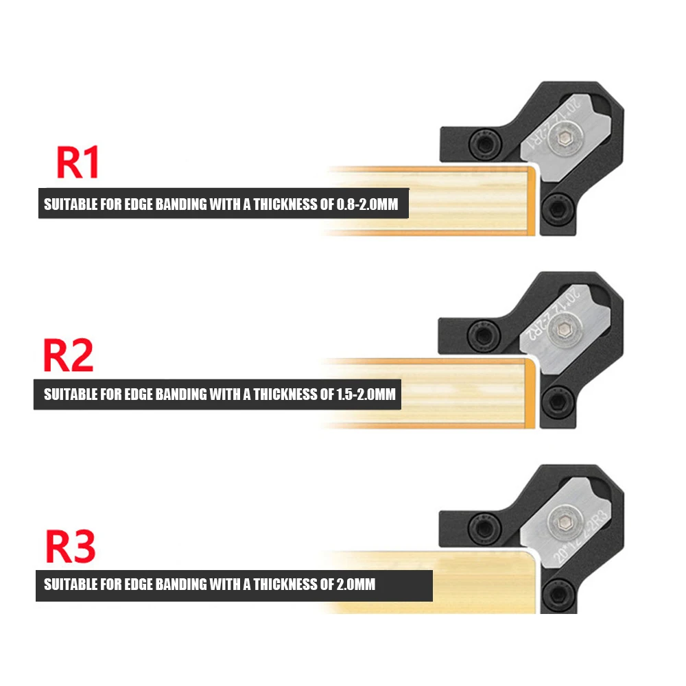 Woodworking Blade Edge Corner Arc Trimming Chamfer Planer-Woodworking Edge Banding Corner Tool Quick Edge Deburring