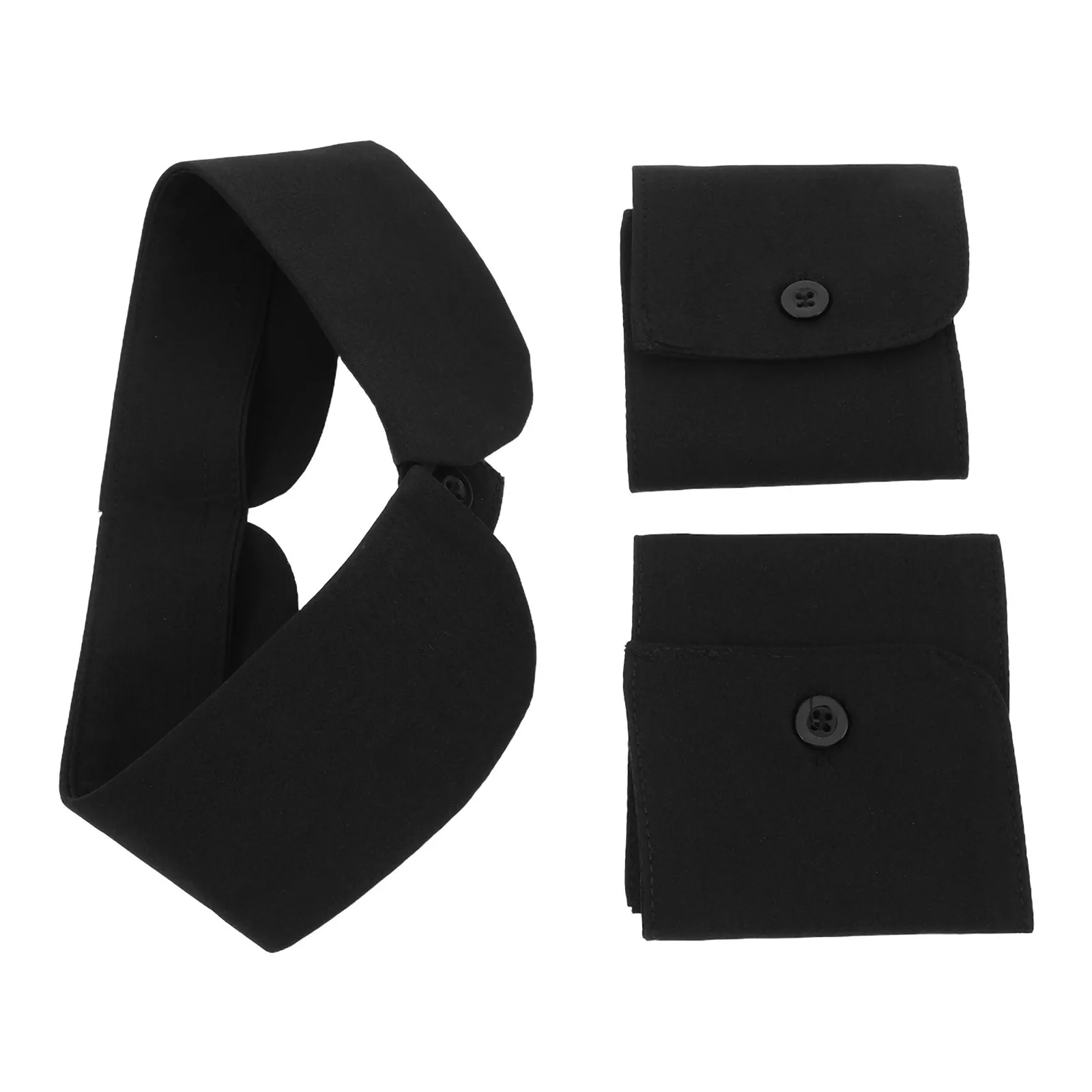 

1 Set Fake Collar For Blouse Women Detachable Sleeves Shirt Neck Inserts Lightweight Office Wear Spring Autumn Winter Outfits