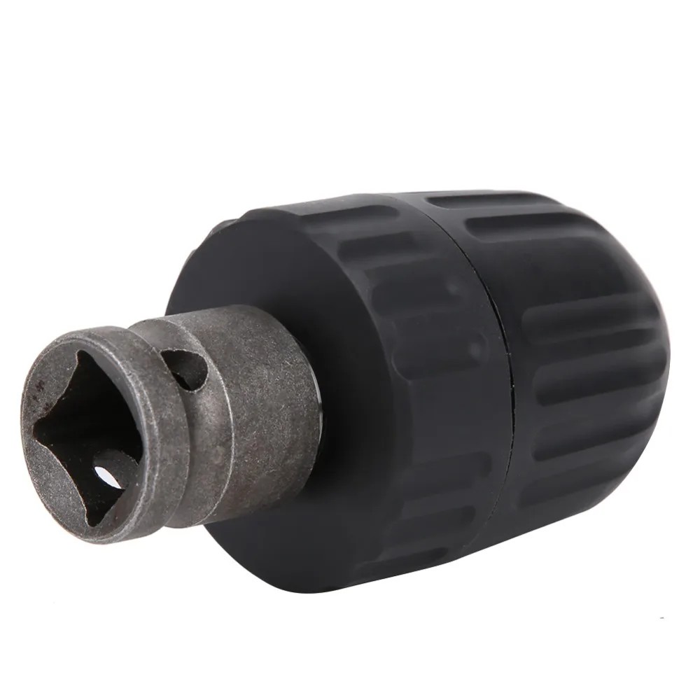 Keyless Self Tightening Chuck Self Locking Drill Conversion Electric Wrench Drill Chuck Adapter Included Keyless Drill Chuck