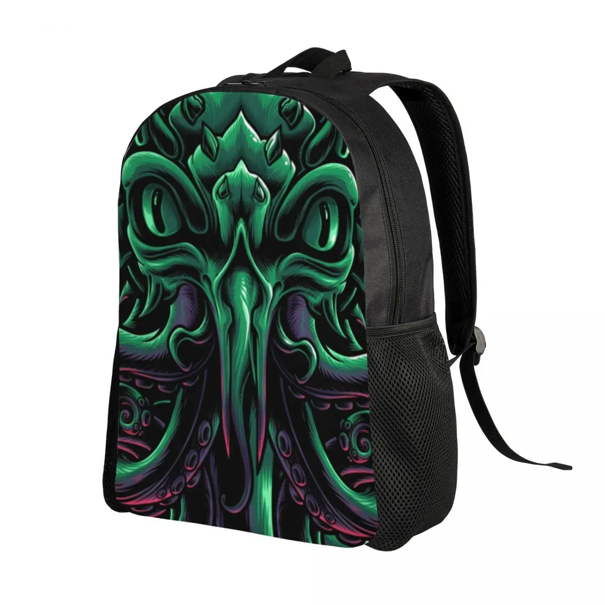 Cool Lovecraft Cthulhu Backpack for Men College School Students Bookbag Fits 15 Inch Laptop The Old God of R'lyeh Graphic Bags