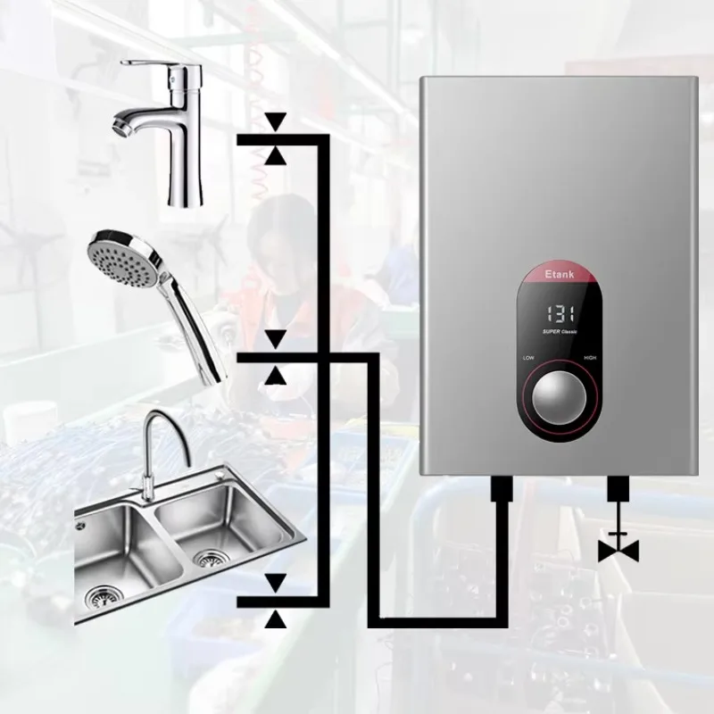

240V 8KW 11KW knob control instant electric water heater tankless electric water heater Yuba