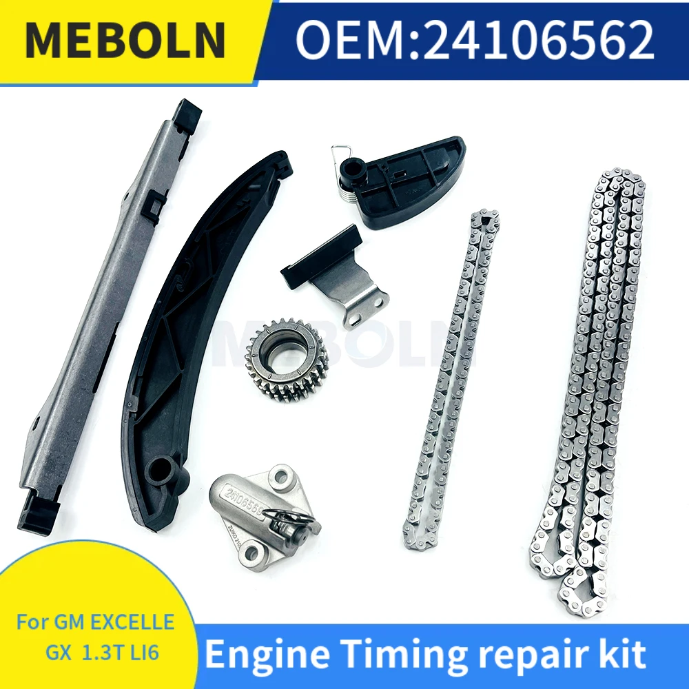 8 PCS/Set Engine Timing Chain Kit For Buick EXCELLE GX 1.3T LI6 Auto Spare Parts Car Accessories Timing Repair Kit OEM 24106562