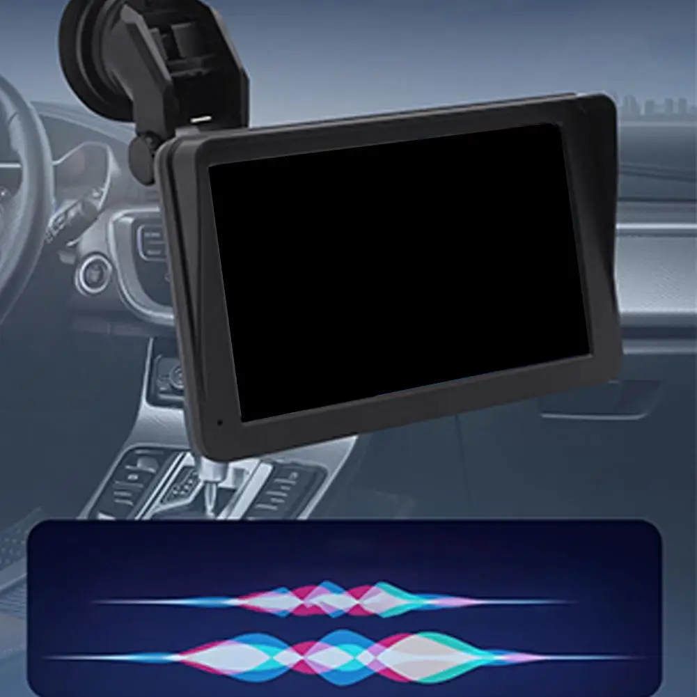 Radio con GPS para coche, reproductor MP5 inalámbrico portátil de 7 pulgadas, Cable capacitivo AUX, pantalla de salida PND, Audio con Cable, navegación Q2B0