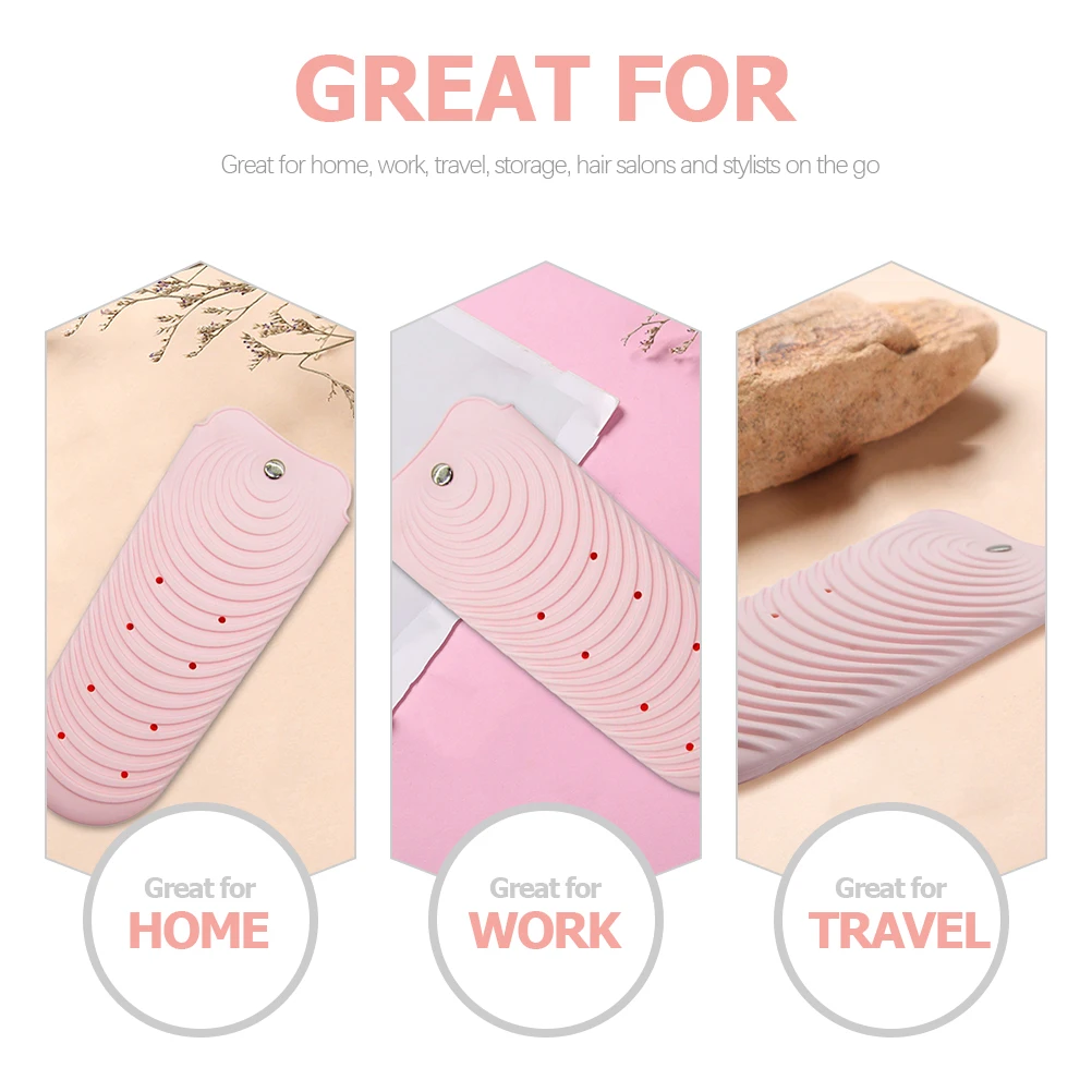 

Silicone Pouch Heat Resistant Bag for Flat Iron Holder Straightener Storage Travel Size Perfect Tools