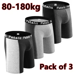 Mens Underwear Boxershorts Boxers Plus Size 4XL/5XL/6XL for 80-180kg Large Size Panties Comfortable Cotton Boxer Pack of 3 팬티