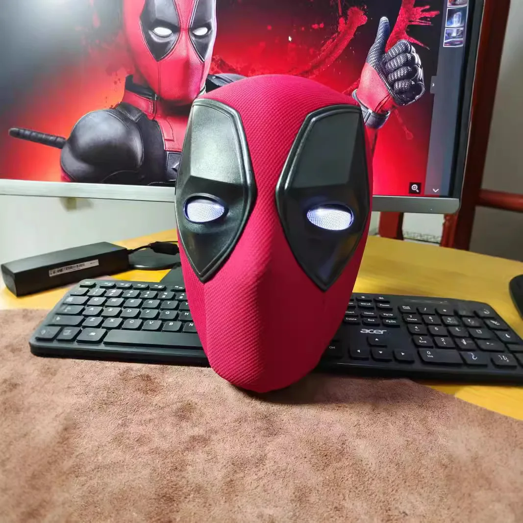 Anime Deadpool Helmet 1 To 1 Deadpool Series Electric Glowing Blinking Cosplay Mask Peripheral Adult Collectible Birthday Gift