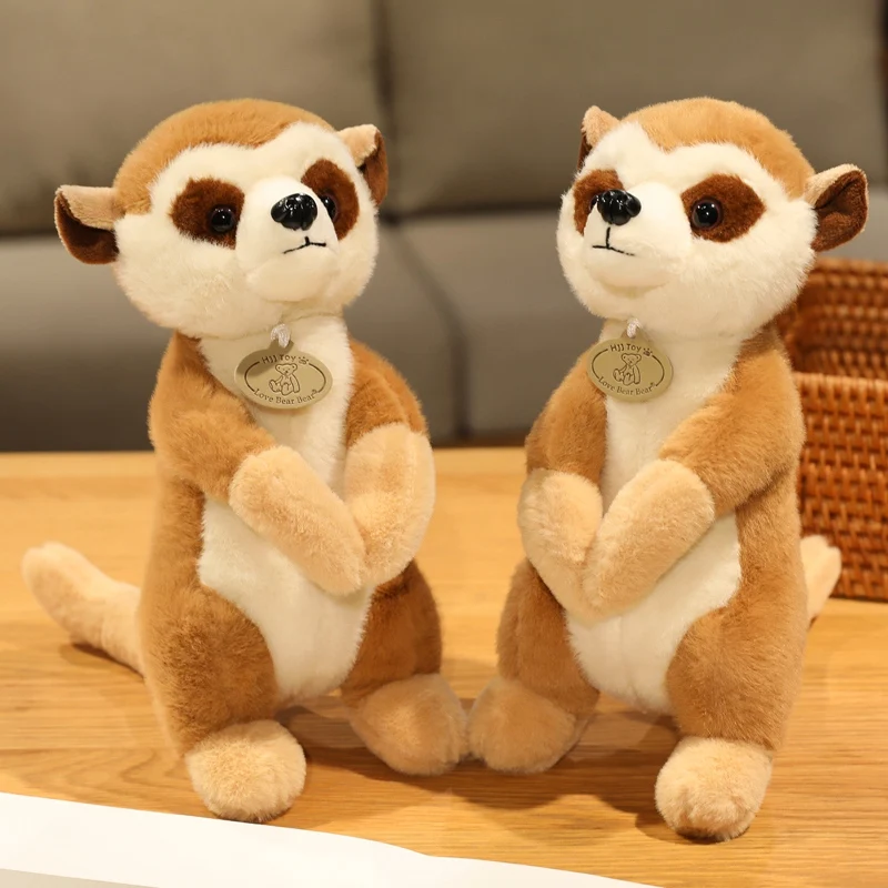 25cm Wild Lemur Brown Stuffed Plush Animal Toy Long Arms Cute Dolls Home Decor Simulated Plushie Like Real Kids Birthday Present