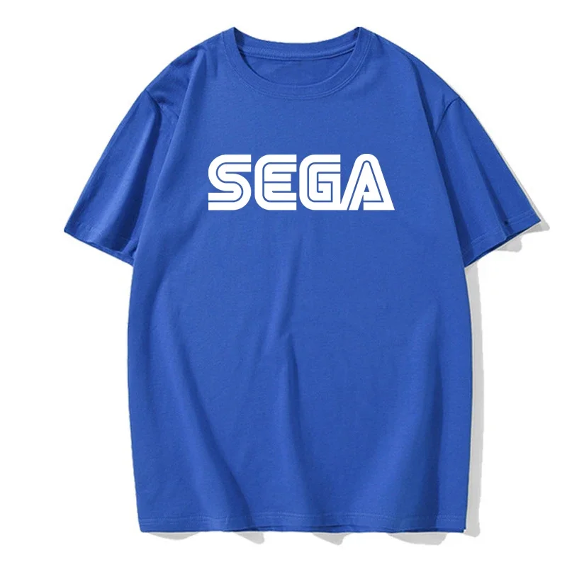 New Arrival Sega Logo Men T Shirts Summer Casual Short Sleeve Fashion Streetwear Harajuku Tshirt Korea Style Game Fans Male Tees