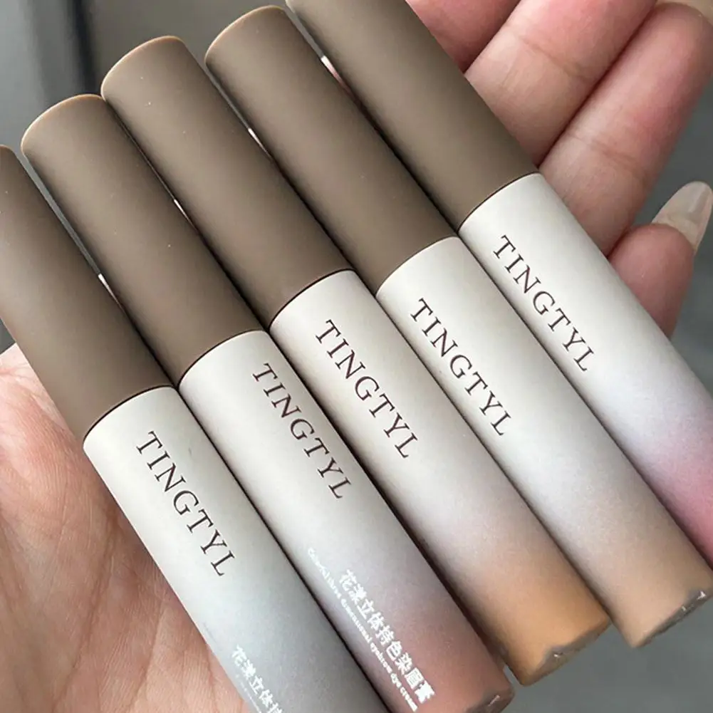 ครีมเจลเขียนคิ้วพร้อมแปรงกันน้ำสีสวยติดทนนานย้อมสีง่ายงานประดิษฐ์ทำด้วยตัวเองเครื่องสำอางทำสีสักคิ้วธรรมชาติ