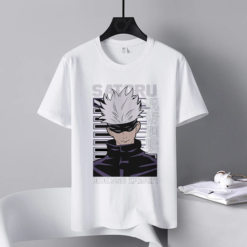 

Men's Cotton T-shirt Anime J-Jujutsu Kaisen Graphic Men's Clothing Short Sleeve Tee New in Tops Streetwear Gifts for Boyfriend