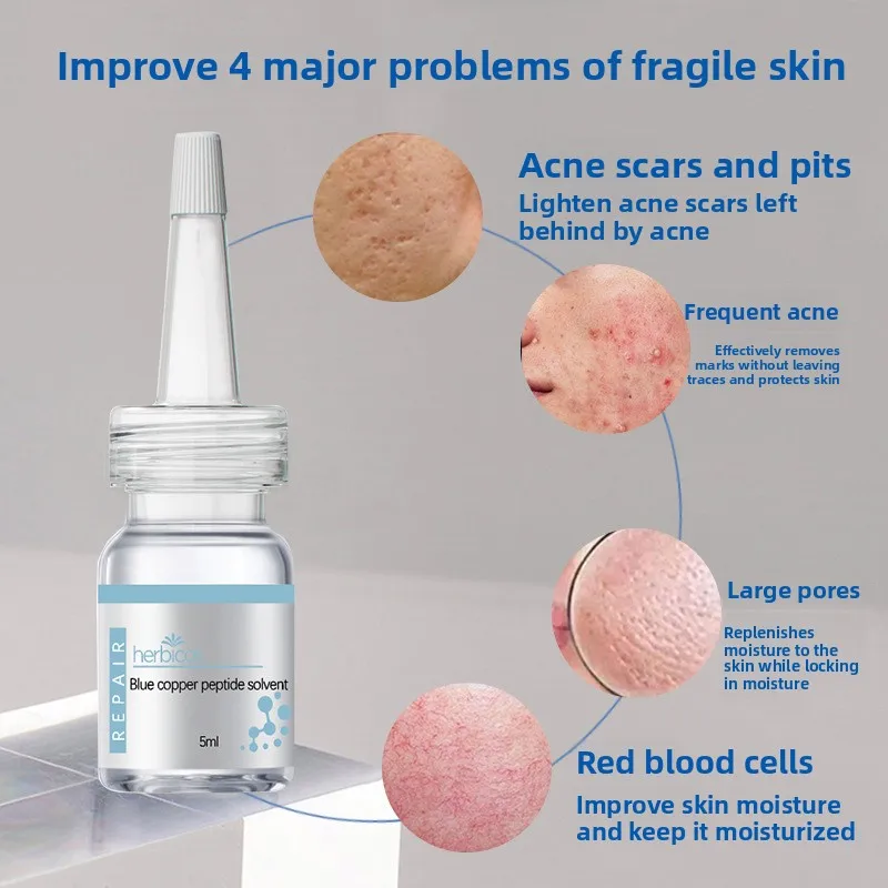 High End Anti Blue Copper Peptide Freeze Dried Powder Set For Damaged And Sensitive Skin Treatment