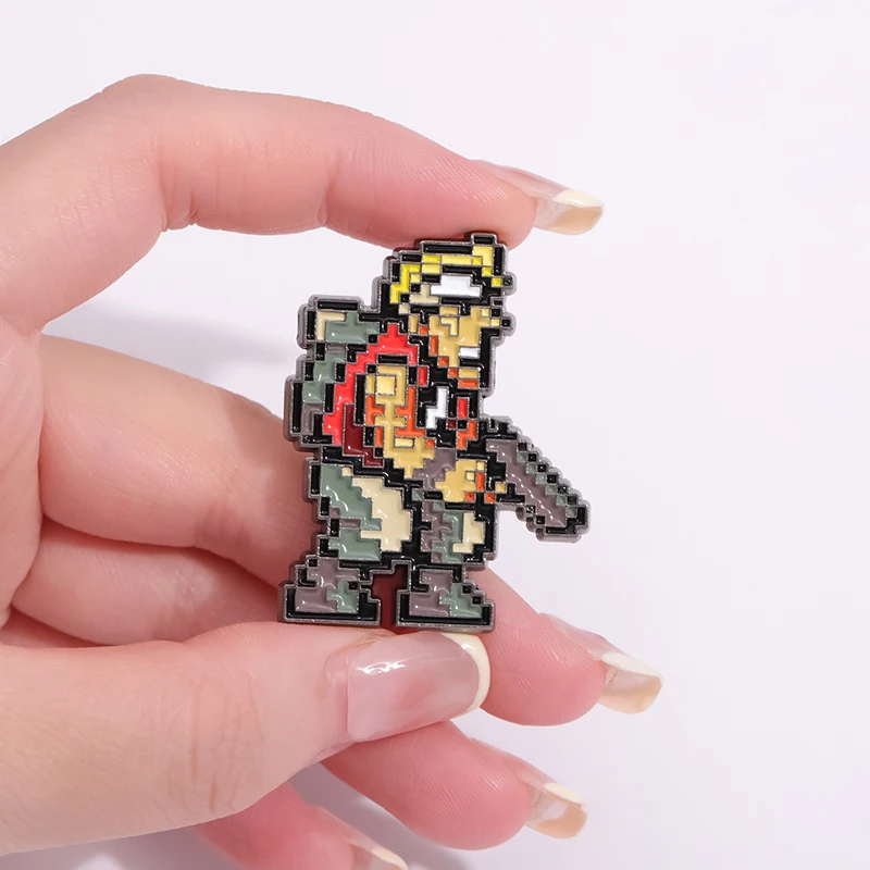 Shooting Game Pin Cool Enamel Pin Men\'s Brooch Jeans Brooches Brooches for Clothing Badges Jewelry Accessory Anime Fans Gift