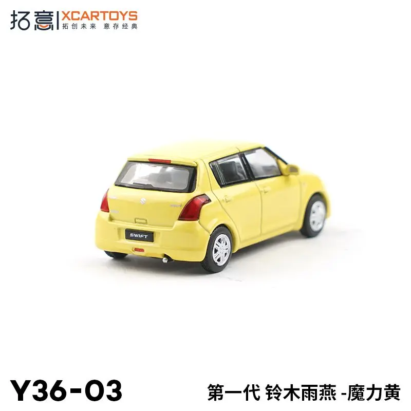 XCARTOYS 1/64 Modello di auto in lega di prima generazione Suzuki Swift Magic Yellow Veicolo giocattolo pressofuso