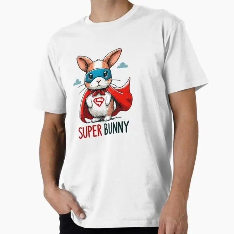 

Super Bunny T Shirt Made USA AUS M 2XL