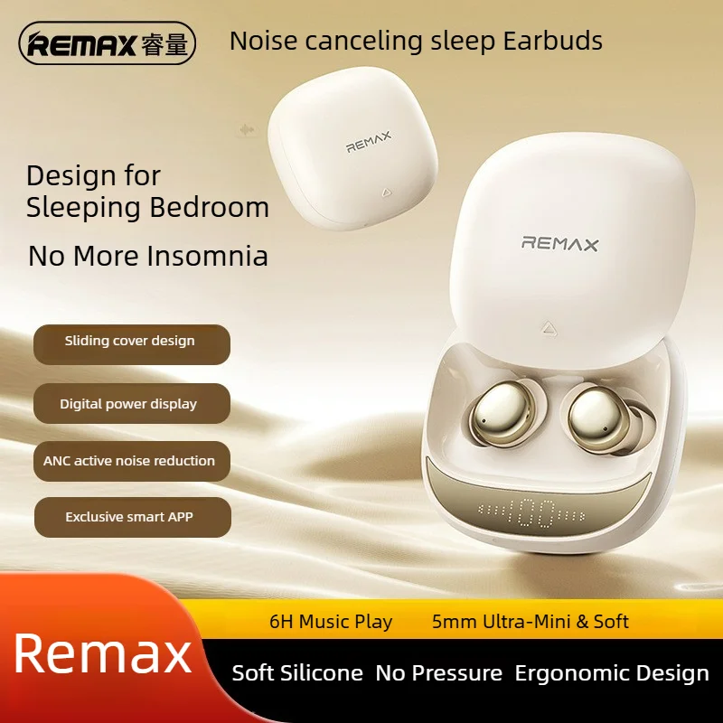 Sleep Mask Headphones Bluetooth - REMAX Sleep Earbuds Noise Canceling TWS-20
