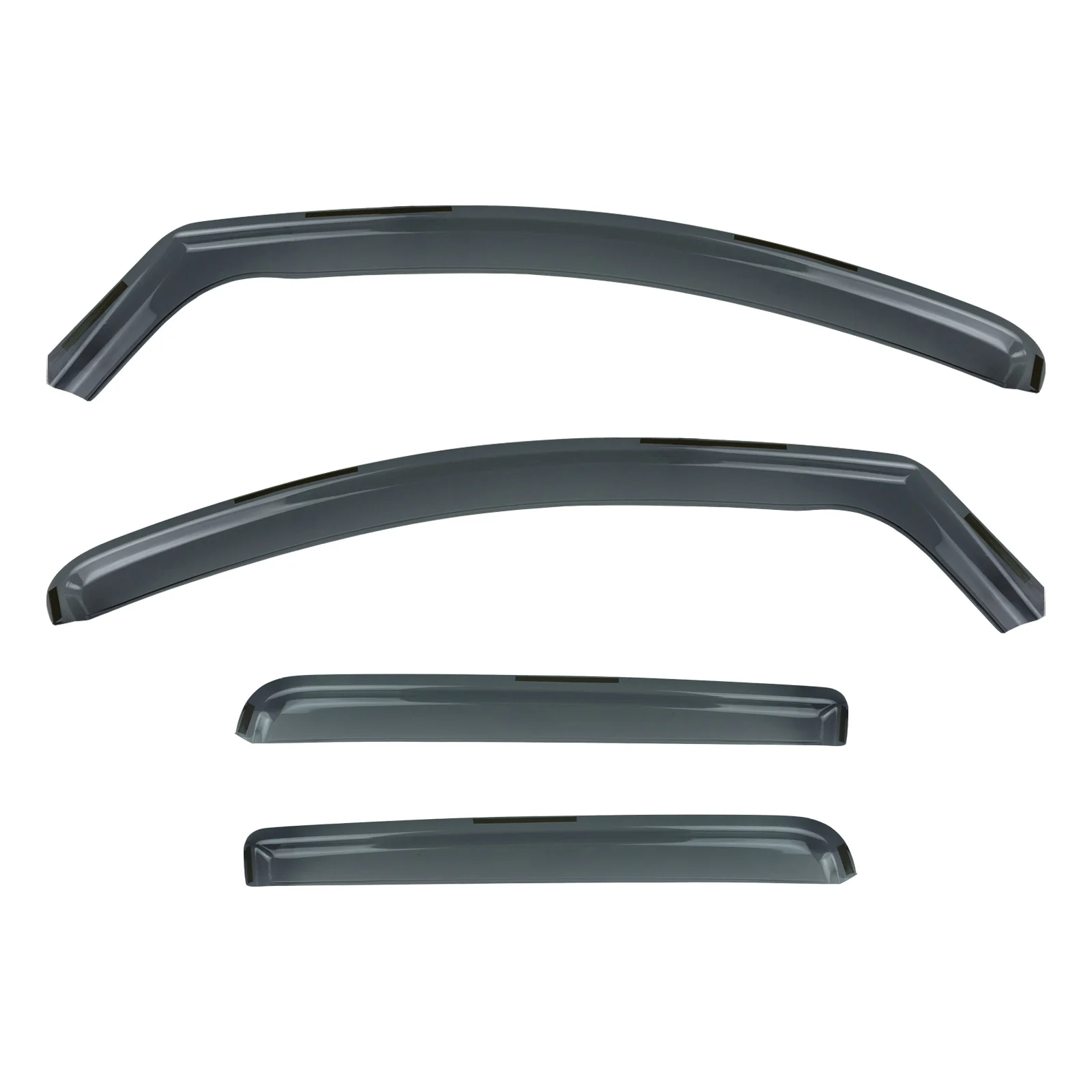 4pcs Tint Side Window Wind Deflectors Edgevisors For DACIA Sandero Stepway MK2 Hatch 5 Door 2013-2020 Rain Sun Guard Deflector