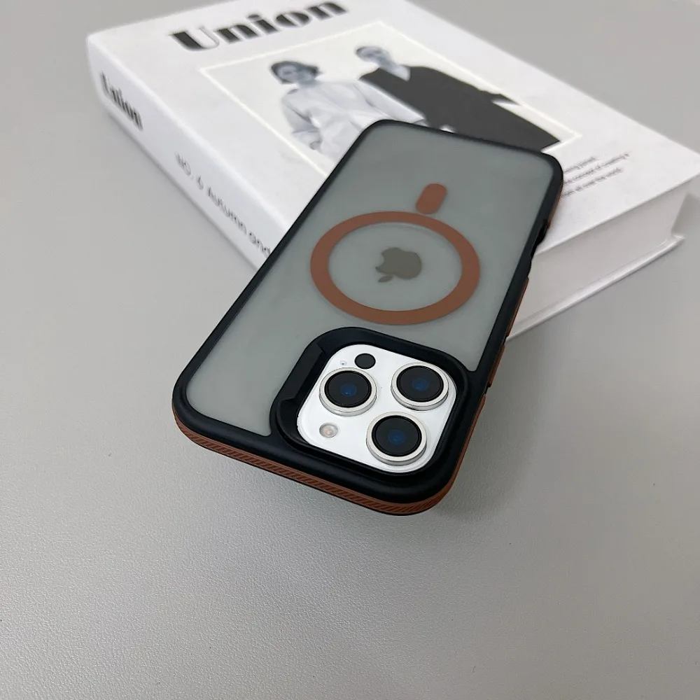 Luxuriöse Magnetische Matte Durchscheinende Stoßfeste Hülle für iPhone 18 ProMax 11 12 13 14 15 16 17 für Magsafe Kabelloses Laden – Detail 13