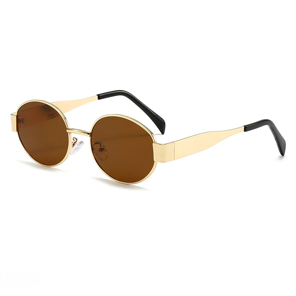 Vintage Small Oval Alloy Sunglasses Women Men Fashion Brand Elegant Sexy Sun Glasses Ladies Trendy Driving Gradient Shades UV400 image 6