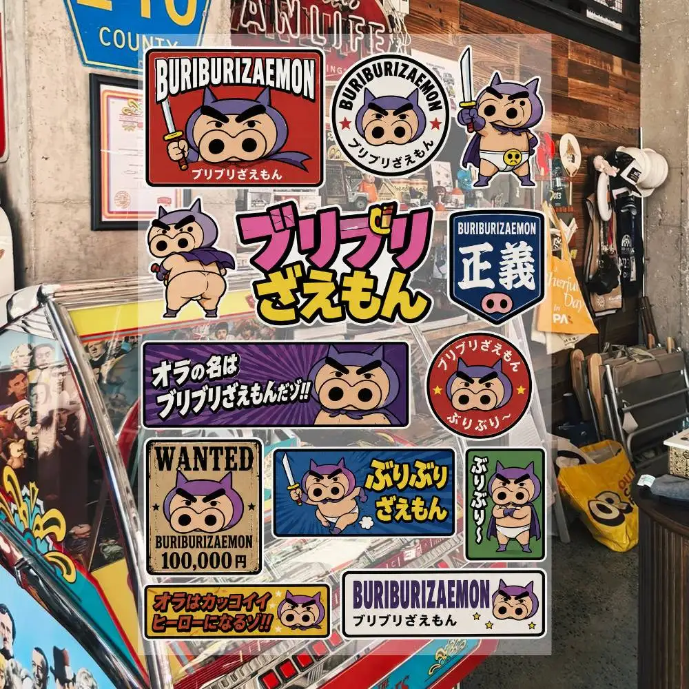 AnimeBu-riburizaemon Wasserdichte Vinyl-Aufkleber für Auto, Motorrad, Fahrrad, Skateboard, Laptop, Flasche, Telefon