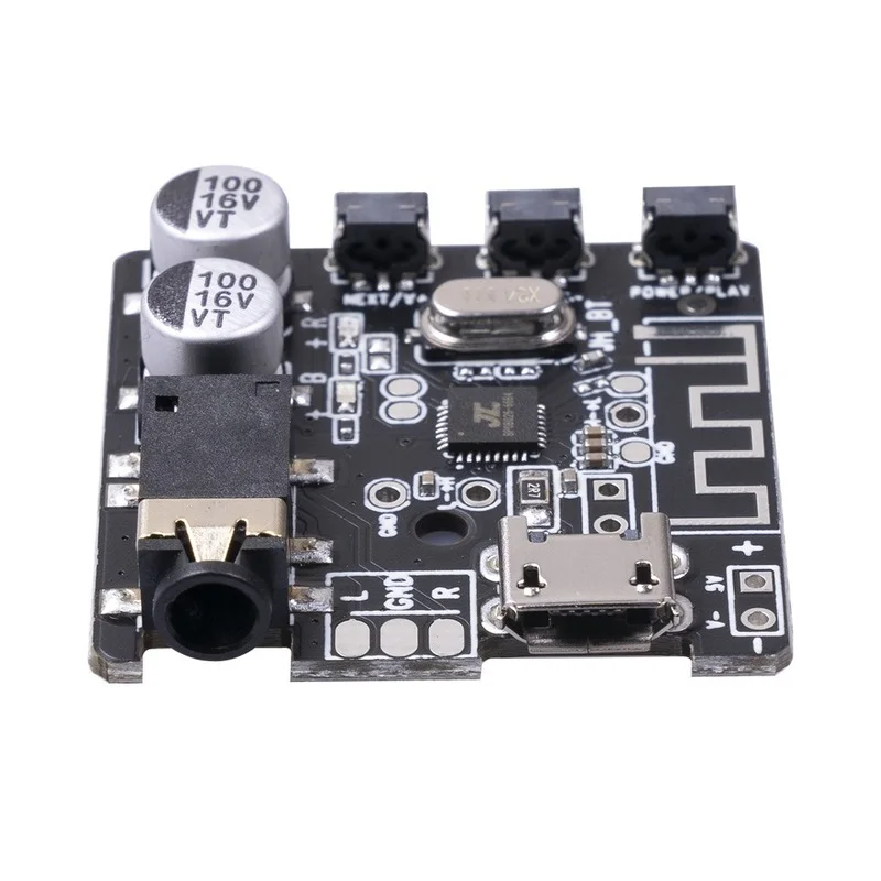 Papan PCB dengan versi tombol 5.0 3.5 stereo output Bluetooth penerima audio