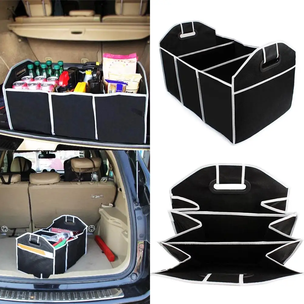 Car Multi-Pocket Trunk Organizer Large Capacity Folding Storage Bag Trunk Stowing and Tidying Trunk Organizer Car Accessories