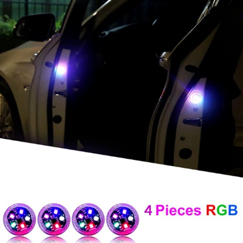 

1/2/4Pcs Car Opening Door Safety Warning Light Universal LED Anti-collision Lamp Flashing Alarm Parking Warning Anti-collision