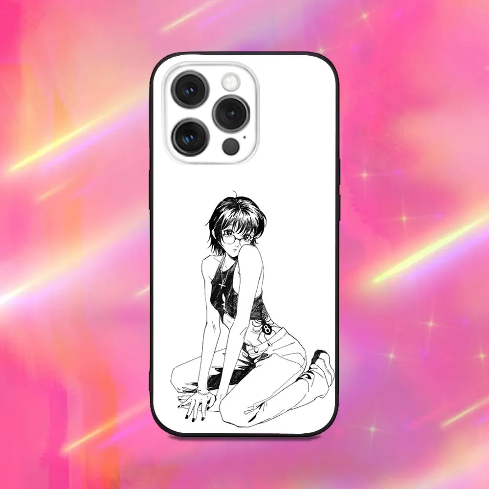 حافظة هاتف S-Shizuku M-Murasaki Anime لهاتف iPhone 16,15,14,13,12,11,Pro,Max,Plus,X,XS,XR,SE,8,7,Mini,Soft Silicone Black Case #4