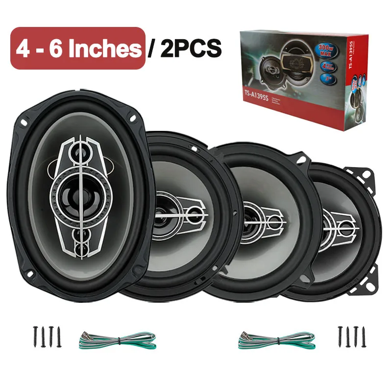 

4"-6" Car Speakers High Quality 2PCS Audio Speaker Full Range Frequency Tweeter for Car Stereo Audio Systems