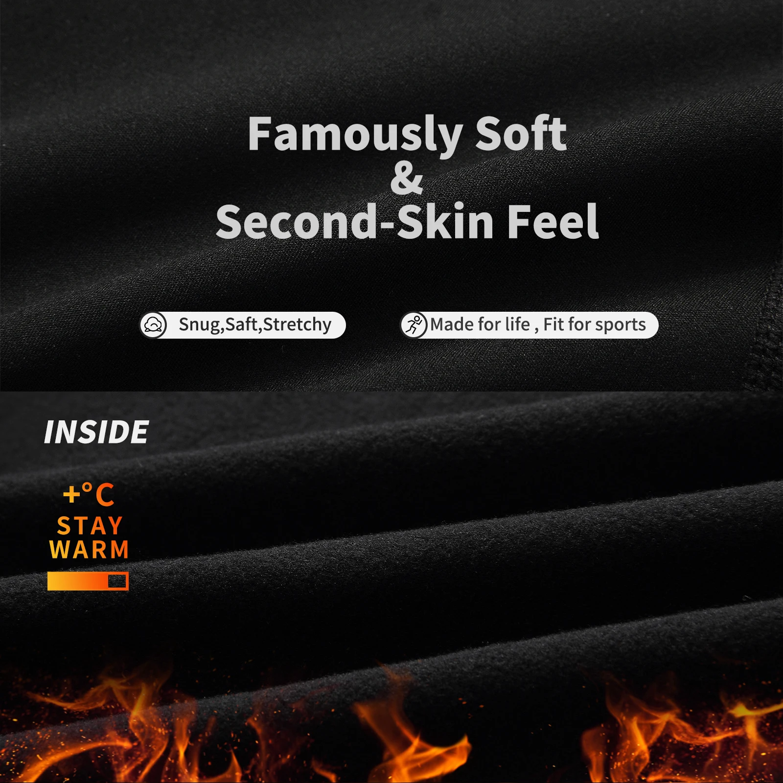 ملابس داخلية شتوية لركوب الدراجات من WOSAWE، ملابس داخلية دافئة ومسامية وممتصة للرطوبة، مجموعة طبقات أساسية رياضية لركوب الدراجات للسيدات #4