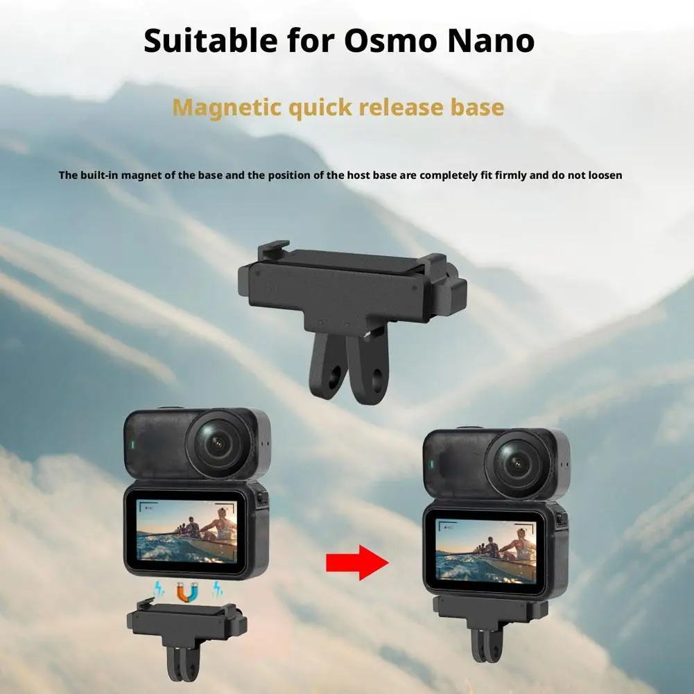 Regulowana podstawa magnetyczna do DJI OSMO Nano, adapter szybkiego montażu, wspornik rozszerzający, magnetyczny uchwyt kamery, akcesoria.