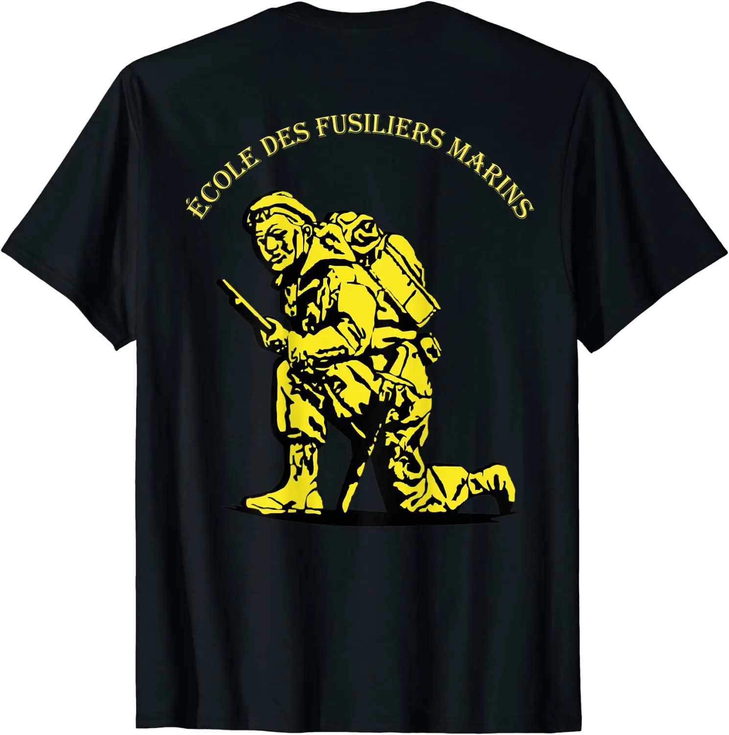 French Army Naval Ecole Des Fusiliers Marins Lorient Men T-shirt Short Casual 100% Cotton Shirts