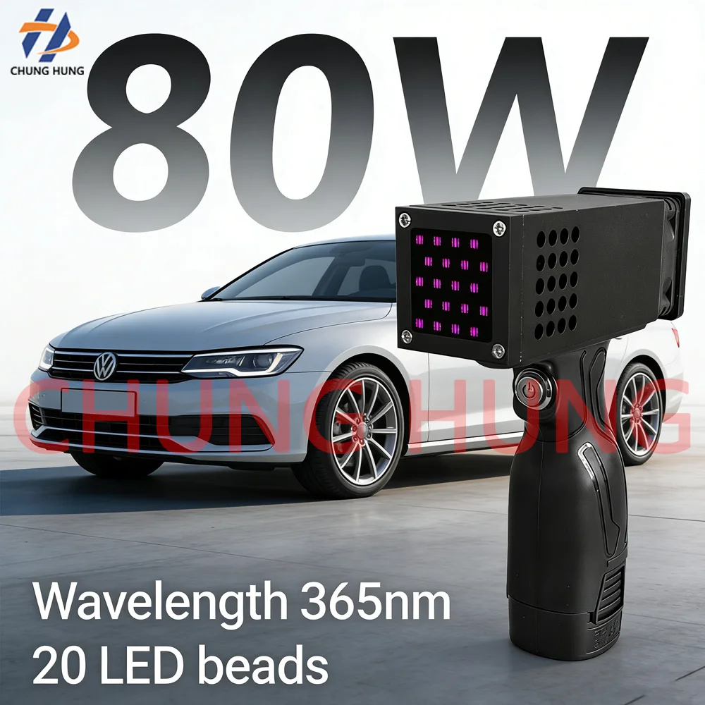 

Ручной светодиодный фонарик с УФ-лампой, проводной источник света для ремонта автомобильного кузова, распылительная краска, инструмент для проверки выпечки