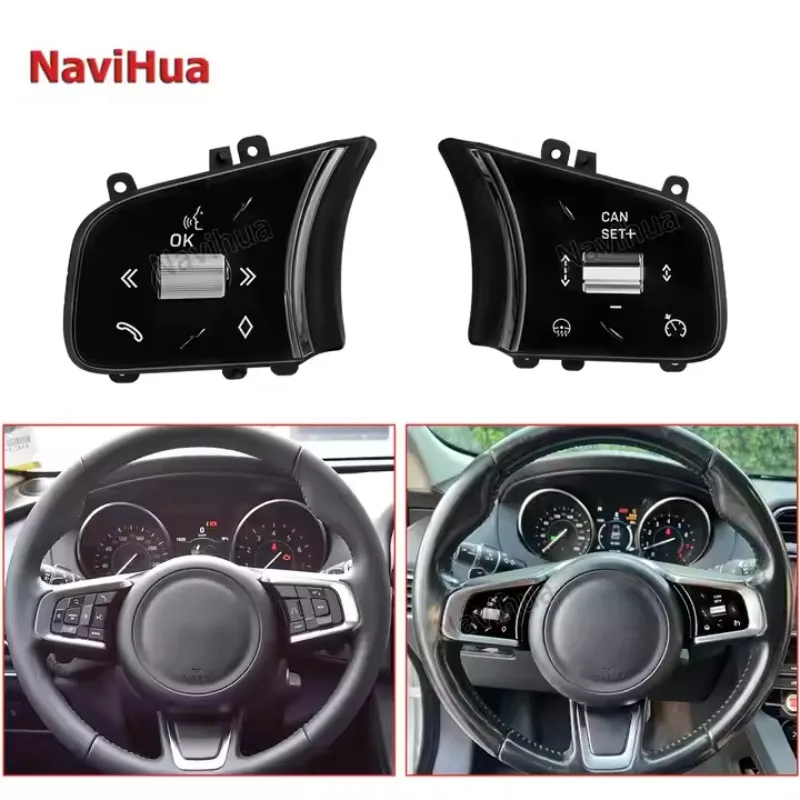 New Update Car Electronics Steering Wheel Switch Touch Buttons for Jaguar XE XF F-pace Auto Spare Parts Accessories Wheel Switch