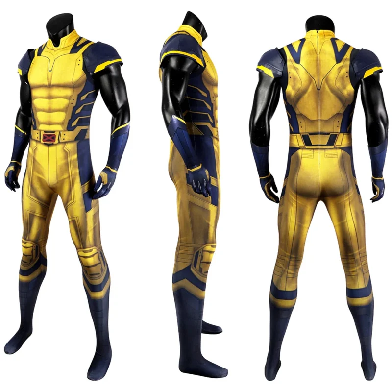 2025 ♥ New Wolverine Cosplay Costume James Howlett Jumpsuit Shoulder Armor Set 3D Printing Zentai Bodysuit Superhero Hallowee ☆★
